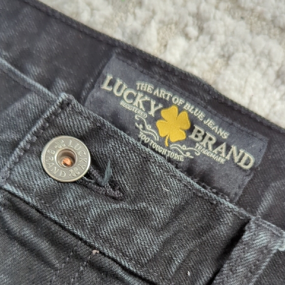 Lucky Brand 221 Original Straight Black Jeans Size 34x30 - Picture 4 of 10